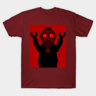 Apocalyse Minifigure wearing Gasmask T-Shirt